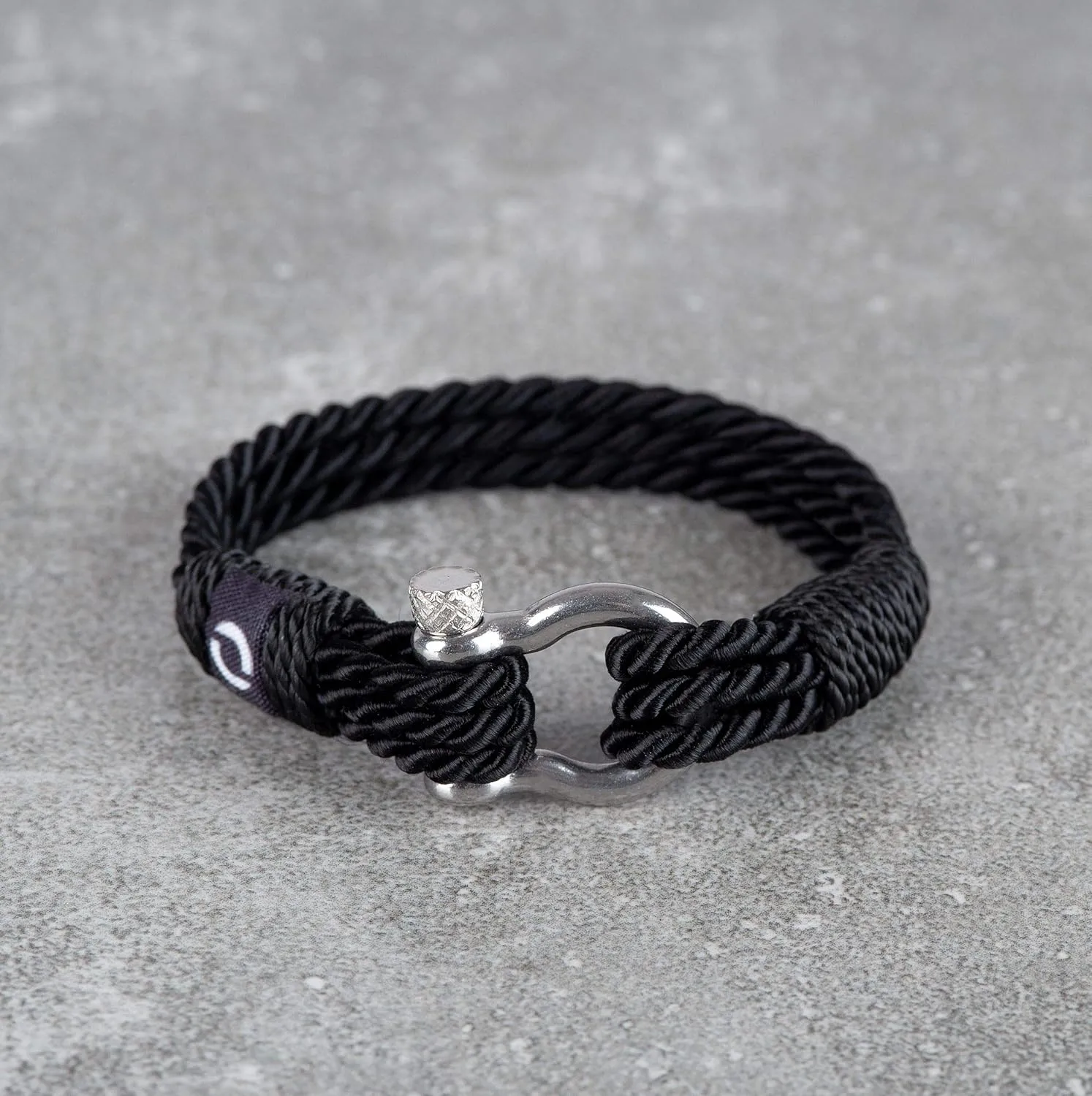 | Durable Twisted Rope Mens Bracelet with Shackle | Elegant Re-Made Nautical Style | 5 Rope Colors, 2 Shackle Colors