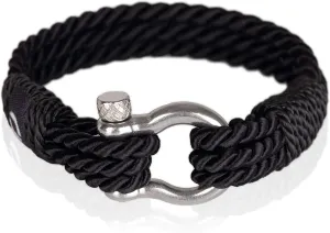 | Durable Twisted Rope Mens Bracelet with Shackle | Elegant Re-Made Nautical Style | 5 Rope Colors, 2 Shackle Colors