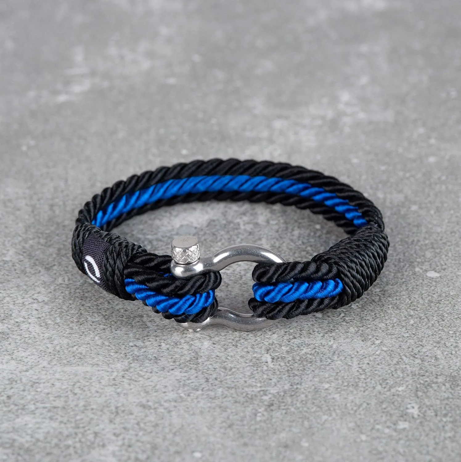 | Durable Twisted Rope Mens Bracelet with Shackle | Elegant Re-Made Nautical Style | 5 Rope Colors, 2 Shackle Colors