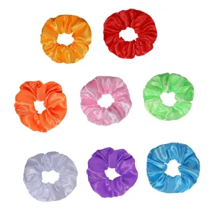 1 Set 8Pcs LED Hair Scrunchies Assorted Color Fashion Hair Rings Comfortable Durable with Lights for Parties Events No Pull Design Long Lasting