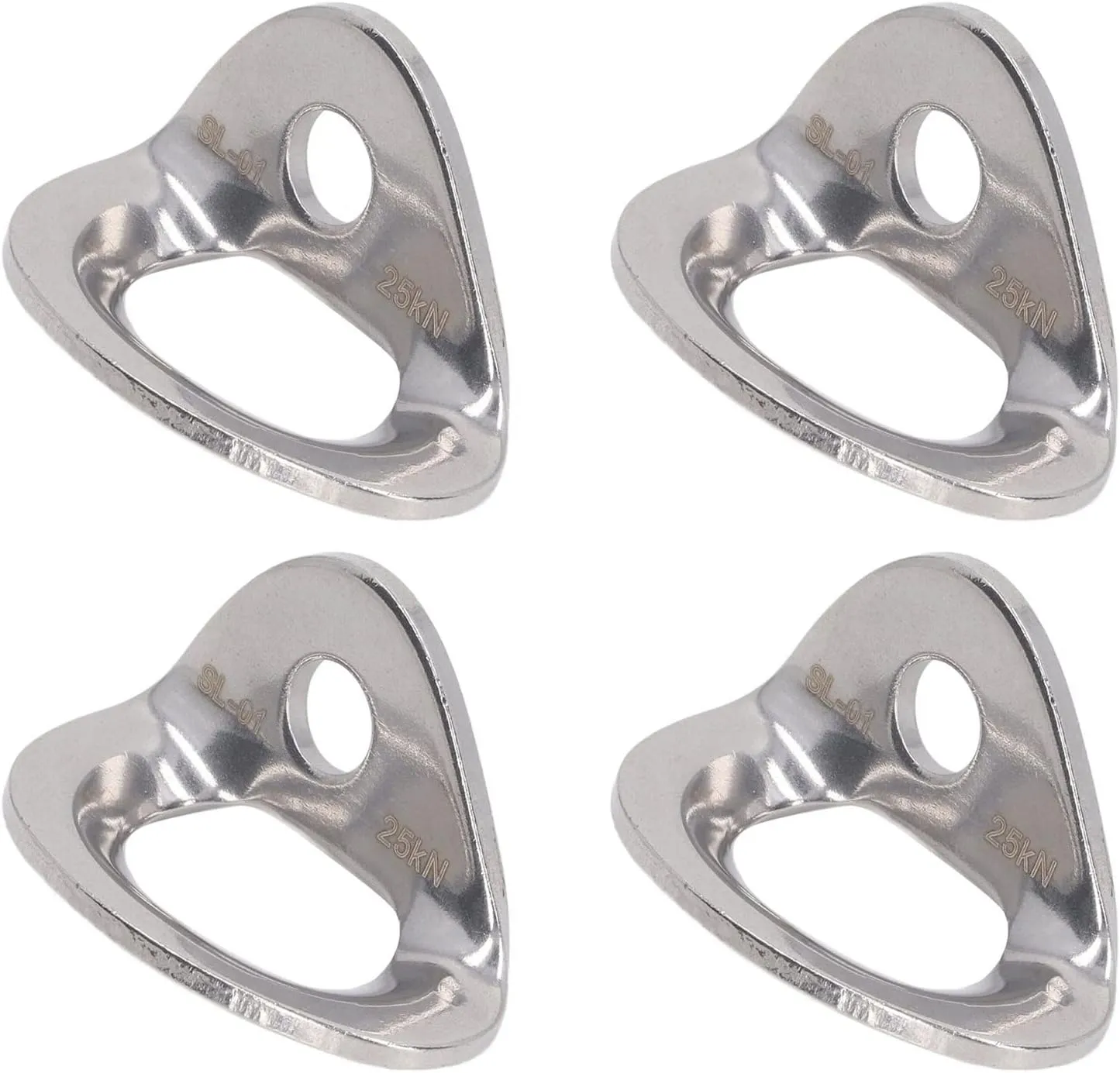10-Piece Climbing Bracket, Lightweight Climbing Anchor Made of Stainless Steel for Technical When Exploring Caves