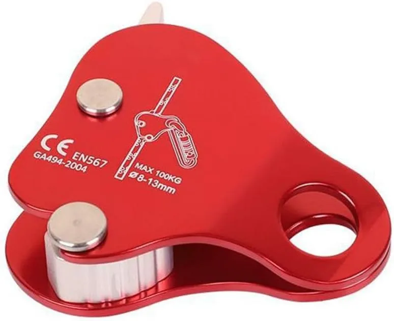 100KG Rope Grab Clamp – Arborist Tree Climbing & Rescue Equipment for 8–13mm Ropes