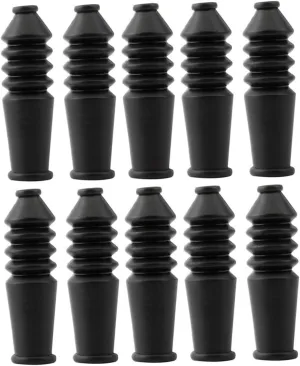 10pcs Rubber Brake Cable Protective Cover for Mountain Bicycles and Water Cycling Gear Accessories Suitable for Brake and Derailleur Cables Black