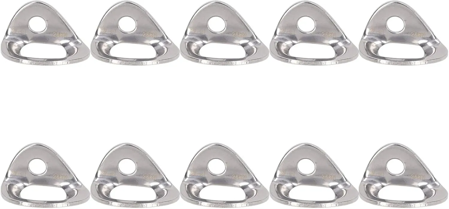 10Pcs Stainless Steel Climbing Hanger Climbing Anchor,Climbing Hanger Lightweight Stainless Steel Rock Climbing Anchors for Cave Exploration Engineering Protection