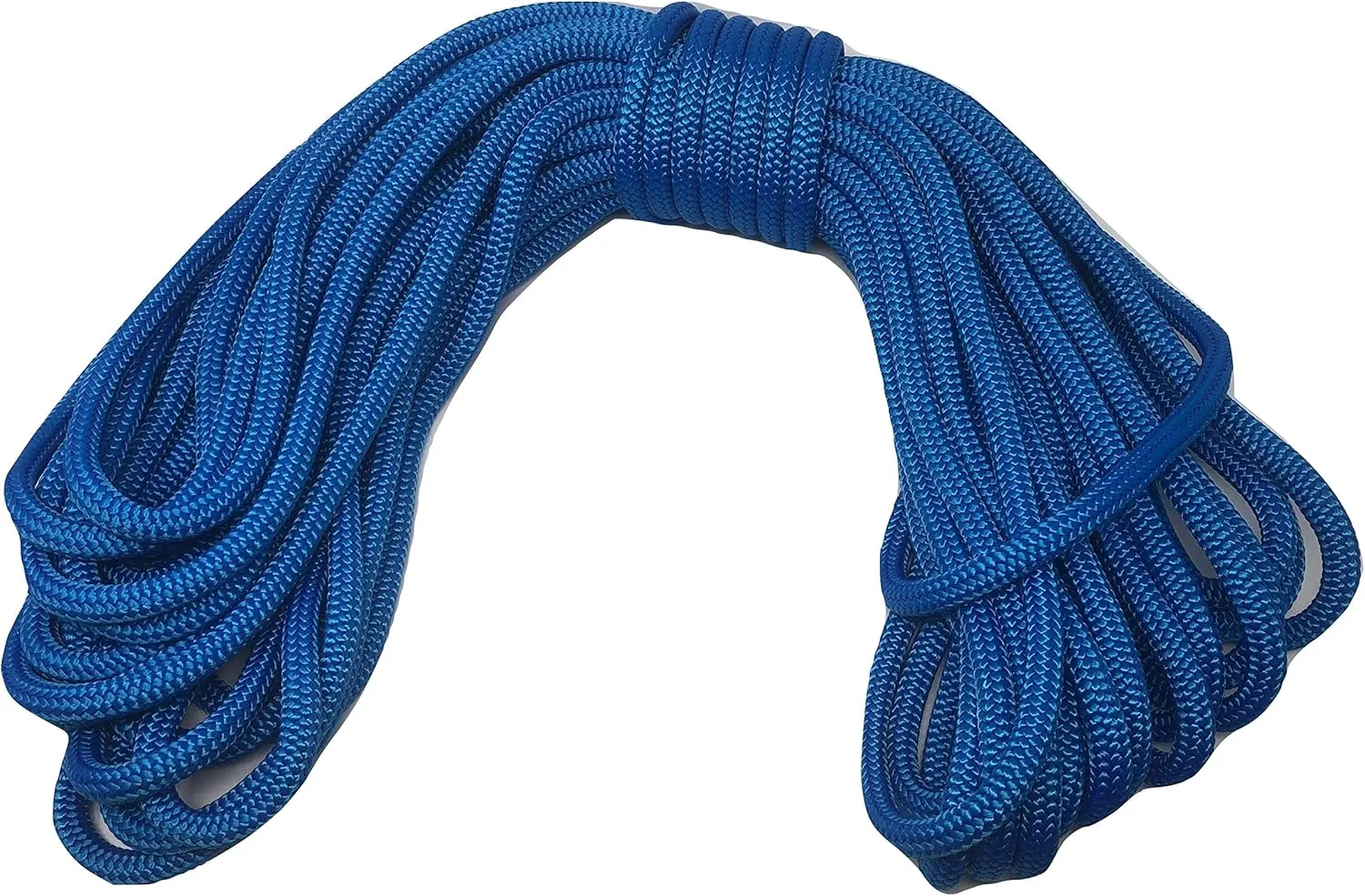 1/2 Inch by 100 Feet Blue Double Braid Nylon Rope