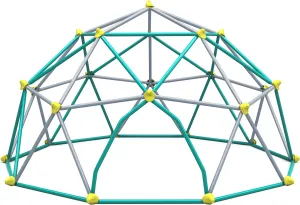 12ft Kids Climbing Dome - Outdoor Jungle Gym with Monkey Bars, Heavy-Duty 1000LBS Capacity Geometric Dome Climber for Kids Ages 3-12, Rust & UV Resistant Steel Playground Equipment