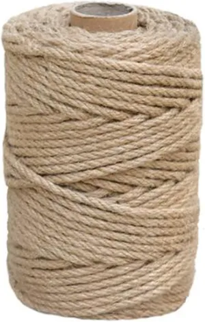 1/4 in (6 mm) X 328 Ft (100 Meters) Natural Sisal Hemp Rope Heavy Duty Thick Twine for Cat Scratcher Post Tree, Garden, Binding, Crafts Packing Material