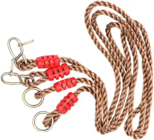 1.8m Adjustable Pe Swing Rope Pair Load-Bearing for Tree and Beam Swings Durable Playground Accessory for Boys and Girls and Adults