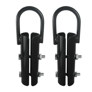 1½" Climbing Rope Clamp, 2 Sets 1.5” Battle Rope Attachment Hook Accessories, Rope Clasp for Rope Climb, Climbing Training Garage Home Gym Workout Fitness Strength Training