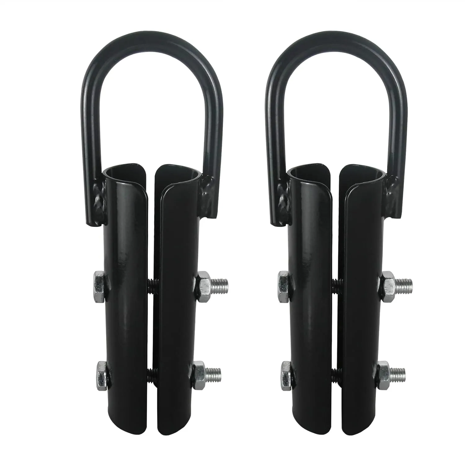 1½" Climbing Rope Clamp, 2 Sets 1.5” Battle Rope Attachment Hook Accessories, Rope Clasp for Rope Climb, Climbing Training Garage Home Gym Workout Fitness Strength Training