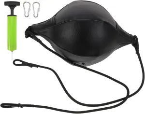 1Set Double End Speed Punching Bag PU Hanging Boxing Ball for Gym Reflex Training Hand Eye Coordination Durable Speed Bag for Home Use Includes Accessories for Enhanced