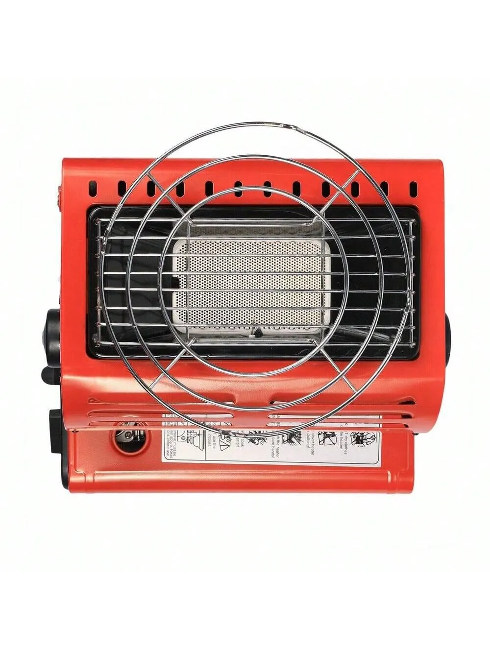 2 In1 Butane LP Gas Ceramic Burner Heater Warmer Heating & Cooking Stove Camping