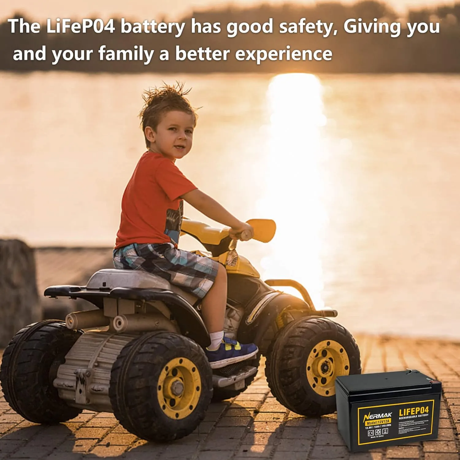 2 Pack 12V 12Ah LiFePO4 Deep Cycle Battery, 2000  Cycles Lithium Iron Phosphate Rechargeable Battery for Solar Power,UPS,Lighting, Power Wheels, Fish Finder, Scooters and More, Built-in 12A BMS