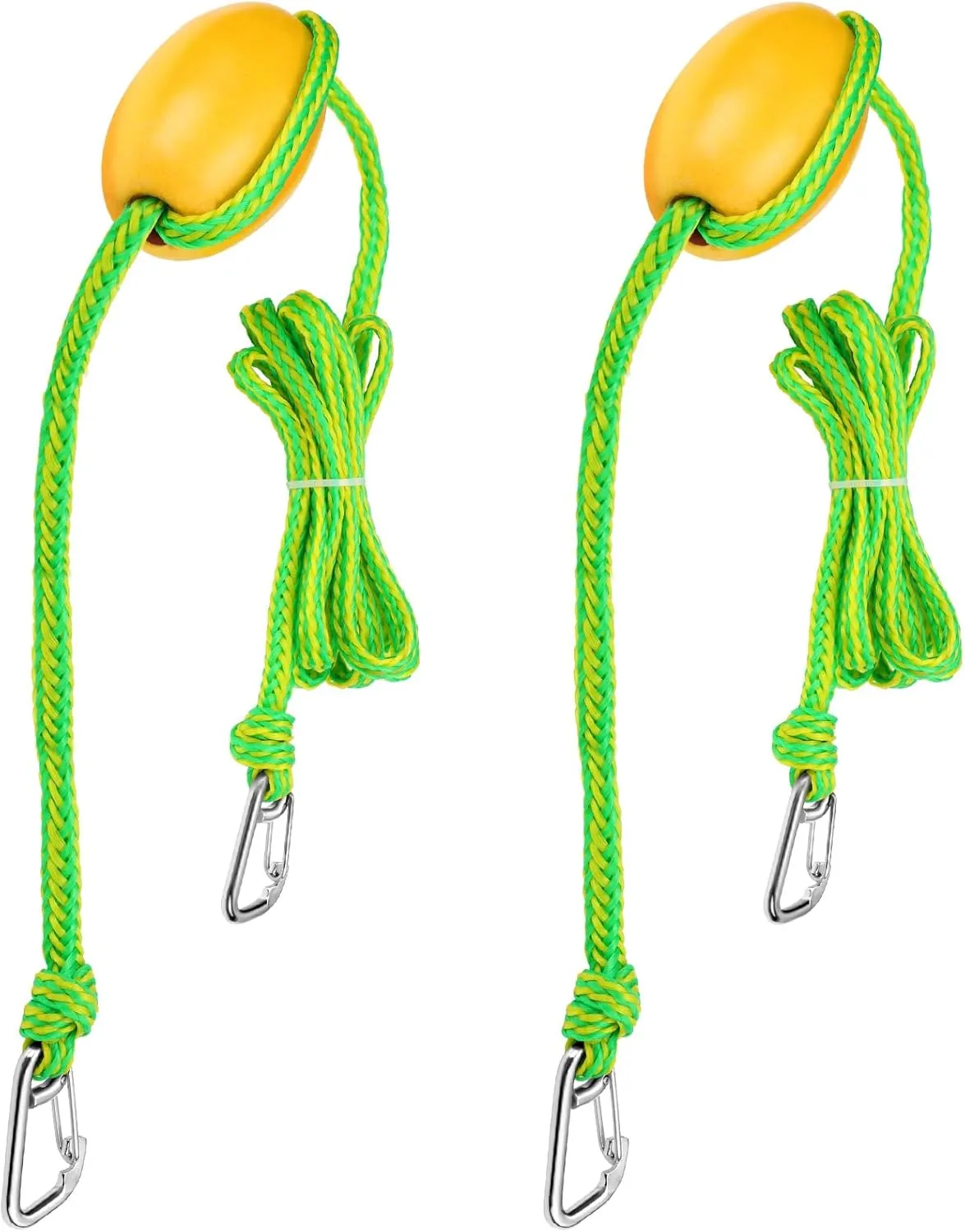 2 Pcs 12 ft Kayak Heavy Duty Float Rope Tow Line with Anchor Marker Buoy Stainless Steel Hook Drift Sock Harness for Fishing Floating Accessories