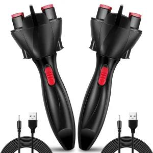 2 Pcs Automatic Hair Braider Electric Machine DIY Styling Hair Braiding Twister Tools French Dreadlock Machine for Women Tangling(USB Model)