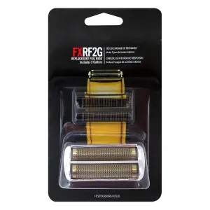 2024 New Replacement Foil and Cutter for Barberology Electric Shaver, Double Foil Shaver Replacement Head, Replacement Head for PRO Barberology FXFS2 Electric Razors(Silver)
