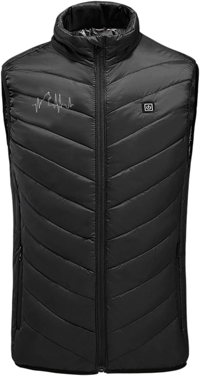 2025 Upgraded Men Women Heated Vest with 3 Adjustable Temperature, Heated Body Warmer 9 Heating Zones Heated Gilet