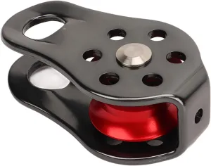 20kN Fixed Micro Pulley,Versatile Compact Pulley Aluminum Alloy Lightweight Micro Climbing Rescue Pulley for Rappelling High Altitude Work