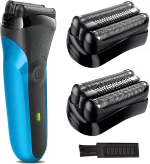 21B Series 3 Replacement Head for Braun Electric Shaver, S3 Wet and Dry Replacement Head Compatible with Braun Series 3 Foil and Cutter 300s, 310s, 3010BT (2 Count)