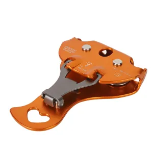 22KN Climbing Pulley, Hitch Bearing Pulley, Double Flute Hauling Pulley, Aluminum Alloy, for 13mm Rope Hauling, Rock Climbing, Rescue Applications, Zipline Sports