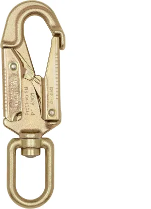 23 kN Forged Steel Safety Snap Hook with Double-Action Gate - Fall Protection Hook Swivel - Work Safety Equipment - Snaphook for Climbing