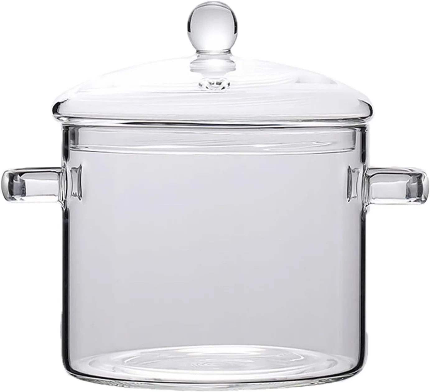 2.3 L/ 81 Fl Oz Clear Glass Pots for Cooking with Lids Saucepan with Cover Simmer Pot Milk Pot Heat-Resistant Glass Stovetop And Pan with Lid, Soup, Milk, Baby Food, Pasta Noodle