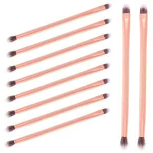 24pcs Double Ended Eye Makeup Brushes for Women Versatile Eyeshadow Nose Shadow Highlighter Applicators Lightweight Easy to Makeup