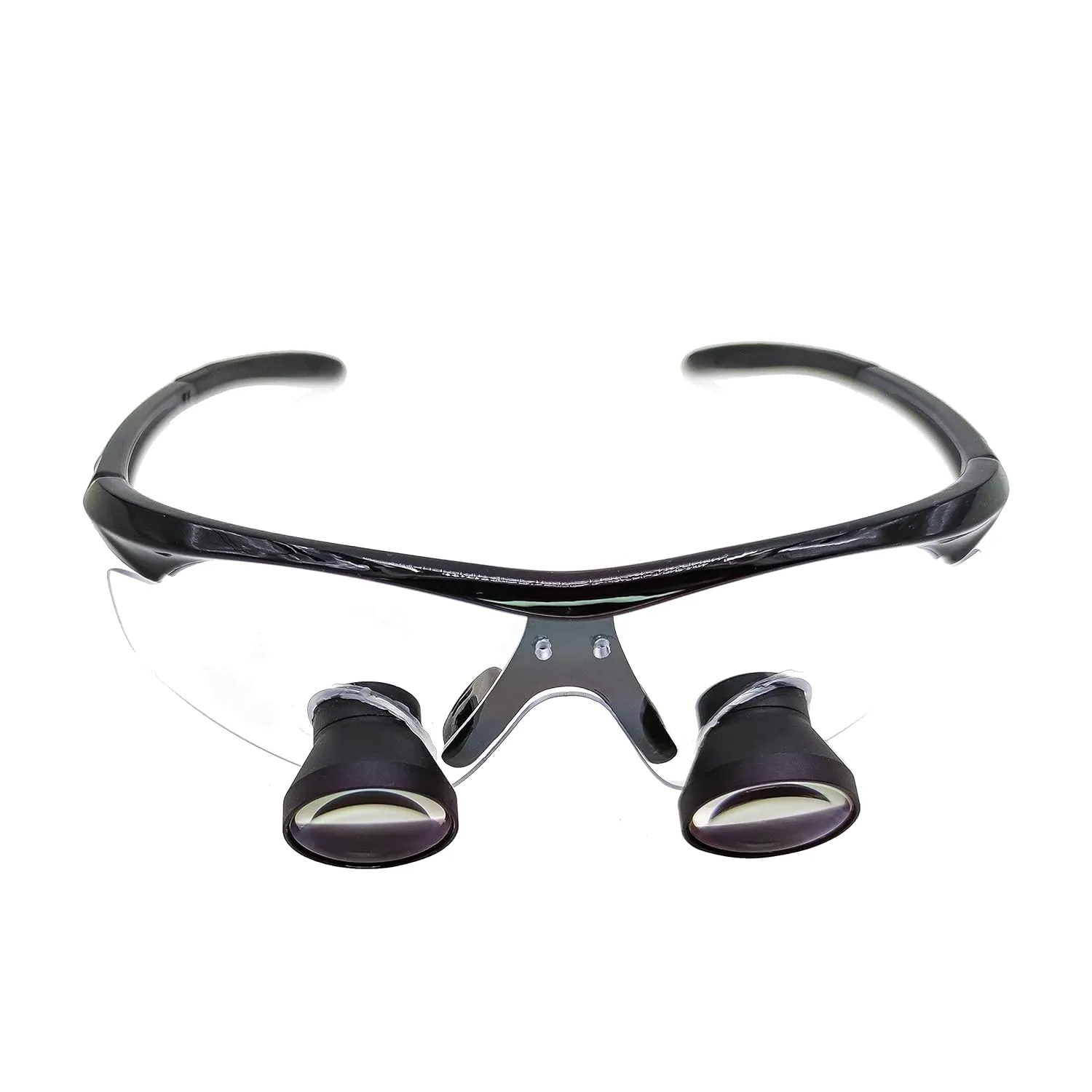 2.5X 3X 3.5X Songzi Optics Black Goggles TTL Dental Surgical Loupes with Led Light Customized Wide Field of View (Magnification:2.5X, Customized Near PD)