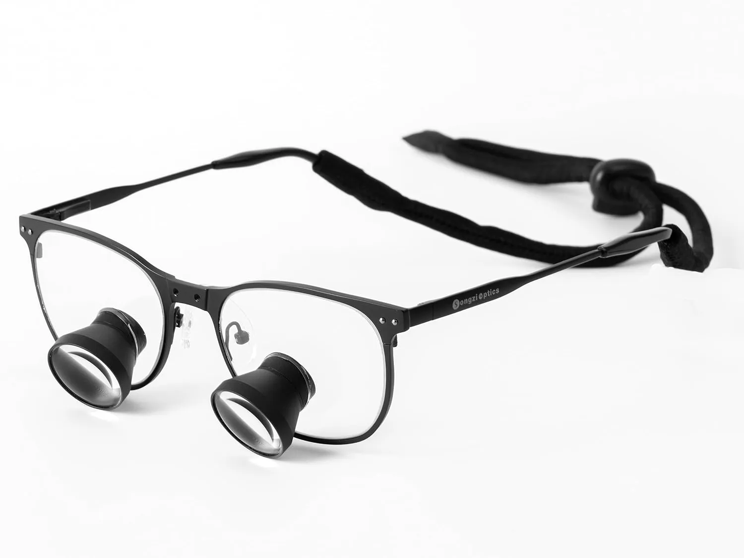 2.5X 3X 3.5X Songzi Optics Fashion Titanium Frame TTL Dental Surgical Loupes with Led Light Customized Wide Field of View (Magnification:3X, Other Near Pd)
