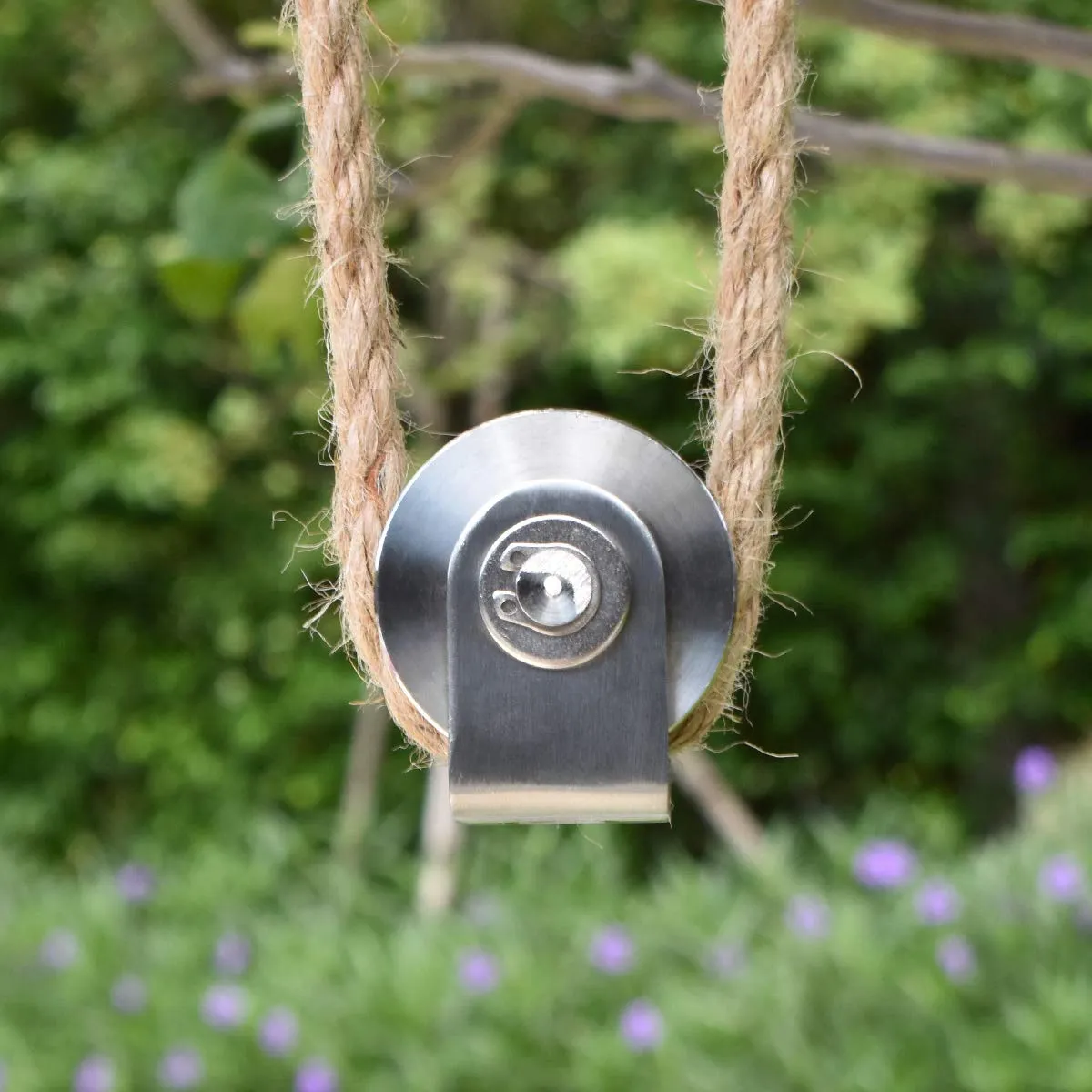 2Pack Pulley Block U Type Single Wheel Pulley Block Duplex Bearing 304 Stainless Steel Smooth Loading 880lb/400Kg for Material Handling and Moving