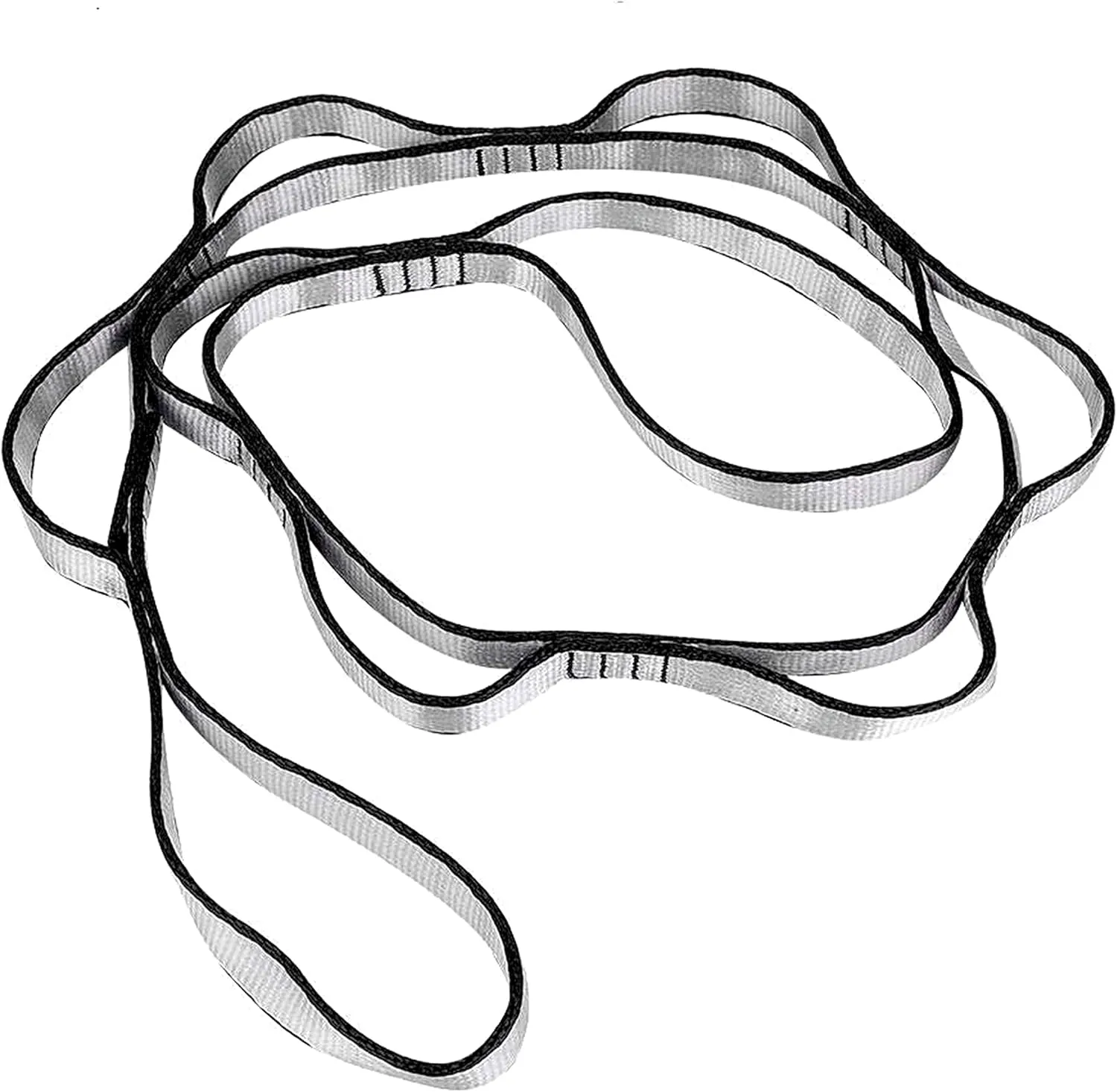 2Pcs 22KN Strong Climbing Strap Daisy Chain Nylon Daisy Chain Adjustable Strap Rope ，Length 110/150/180cmYoga Extend Belt