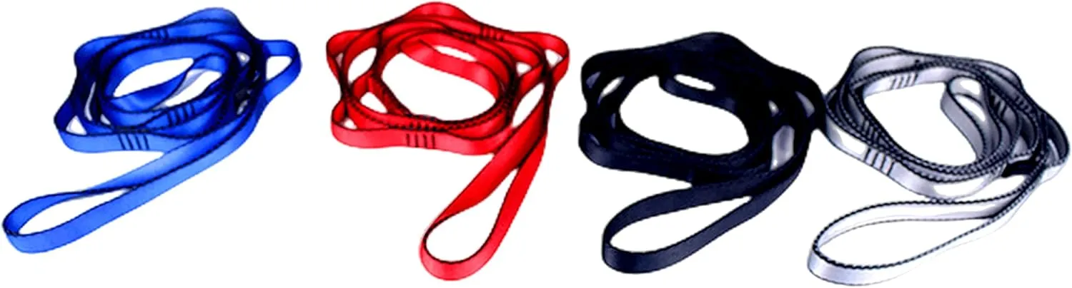 2Pcs 22KN Strong Climbing Strap Daisy Chain Nylon Daisy Chain Adjustable Strap Rope ，Length 110/150/180cmYoga Extend Belt