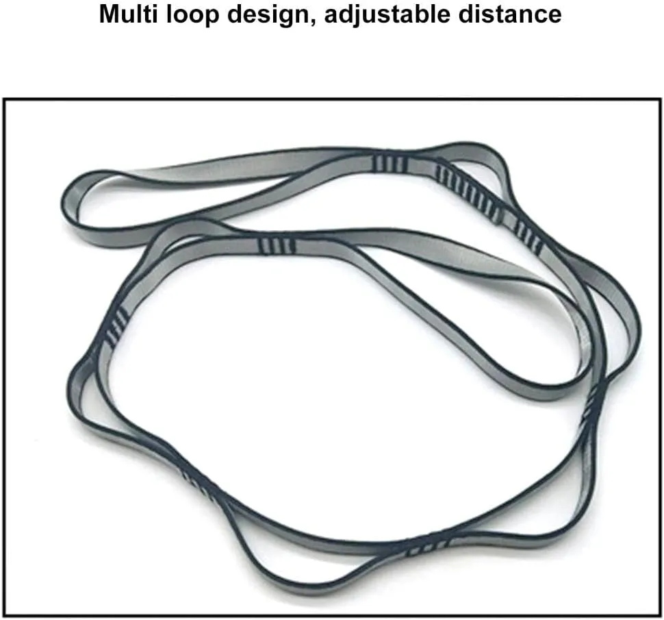 2Pcs 22KN Strong Climbing Strap Daisy Chain Nylon Daisy Chain Adjustable Strap Rope ，Length 110/150/180cmYoga Extend Belt