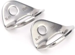 2Pcs Climbing Hangers Stainless Steel Climbing Holds Climbing Anchors Climbing Hardware for Rock Climbing and Home Gyms Hammocks Trailer Tie Downs
