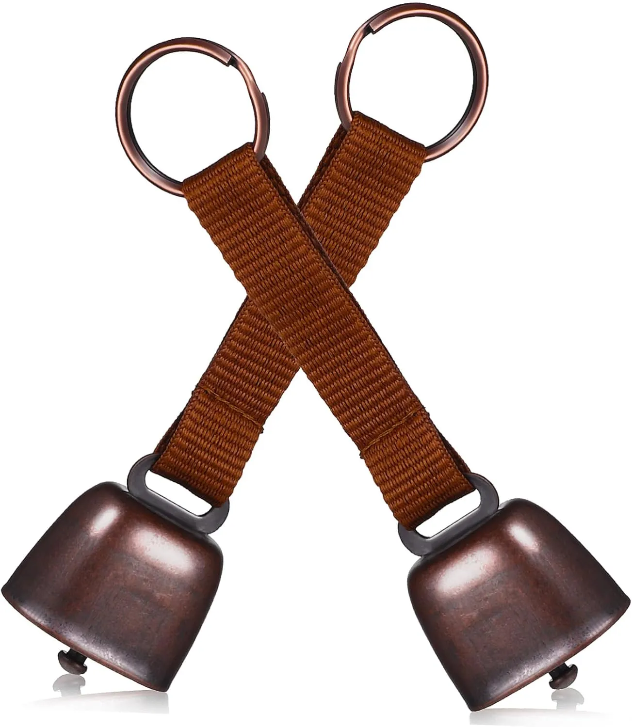 2Pcs Loud Bear Bell with Soft Webbing for Hiking and Mountain Climbing Durable Construction for Use Compact and Lightweight Design for Easy Carrying
