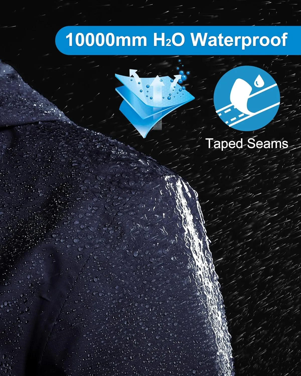 33,000ft Packable Rain Jacket Women Lightweight Waterproof Raincoat with Hood Cycling Bike Jacket Windbreaker