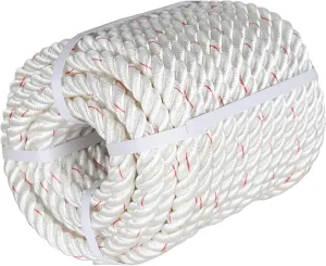 3/4In x 100FT Arborist Bull Rope | High Strength Polyester | Tree Rigging Line Utility Arbor Line | Double Braid Polyester Rope