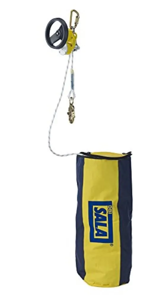 3M DBI/SALA Rollgliss 3327500 Rescue Unit, 500-Foot Includes 2 Carabiner, 4-Foot Anchor Sling And Rope Bag