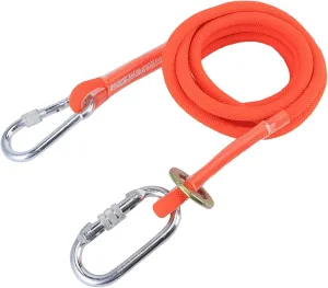 3M Safety Lanyard, 1800Kg Breaking Resistance Nylon Climbing Lanyard, Protective Safety Belt for for Outdoor Rock Climbing, Tree Climbing