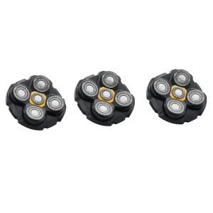 3PCS Shaver Replacement Blades Compatible with MicroTouch Titanium Head,Stainless Steel Material