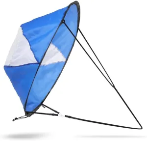 42Inch Wind Sail, Foldable Popup Board Paddle Downwind Sail Kit for Kayaks, Canoes, Inflatable Boats, Paddle Board Kayak Sail PVC Kayak Sail Blue Kayak Sail Kayak Sail Kayak Sail