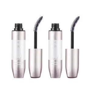 4D Fiber Curl Long Lasting Waterproof Mascara, Lengthening, Volume and Curl Mascara, No Clumping & Smudge 4D Eyelash Mascara, Black/Brown, 8g (black brown)