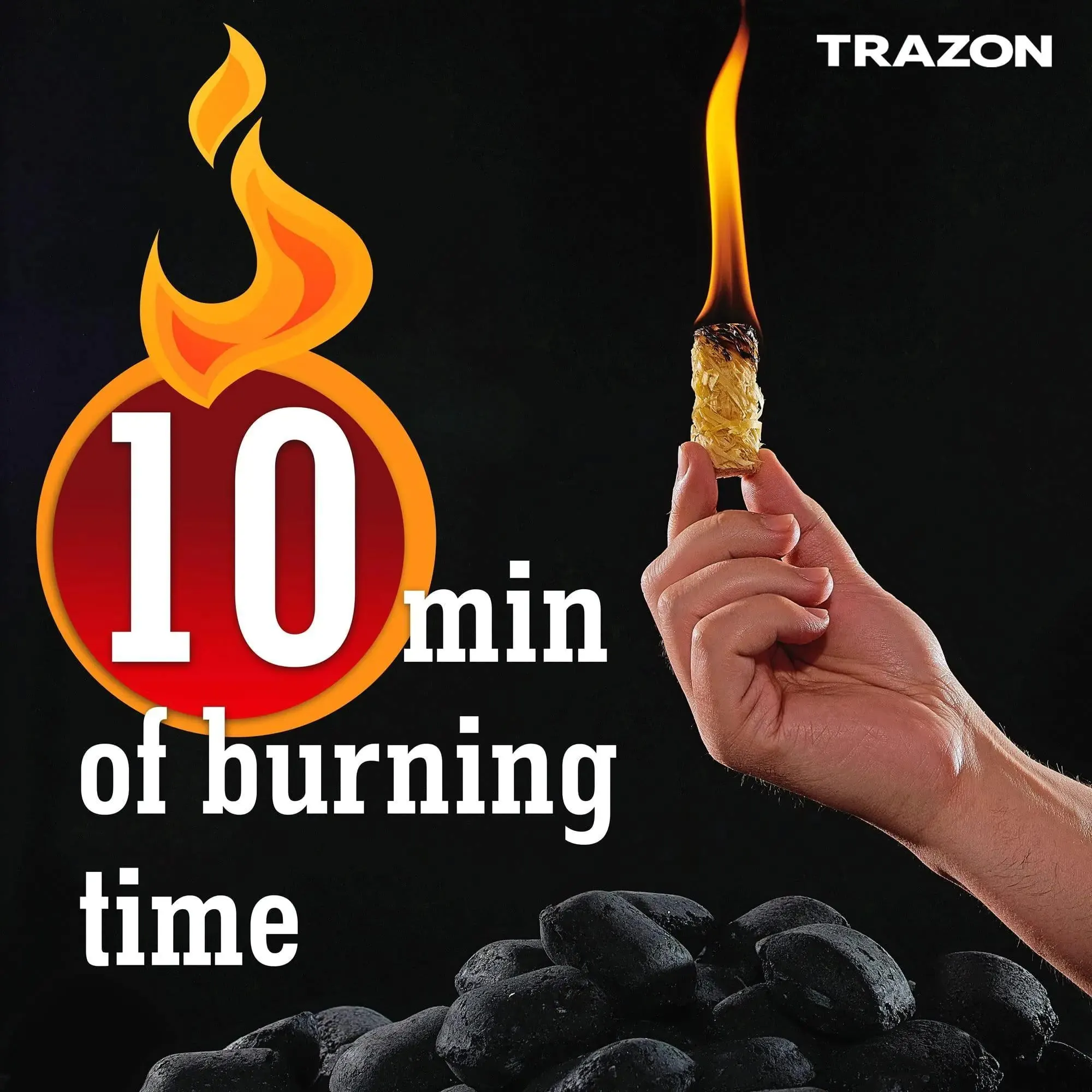 50 PCS Fire Starters for Indoor Fireplace Campfires Wood Stove Grill Charcoal Chimney