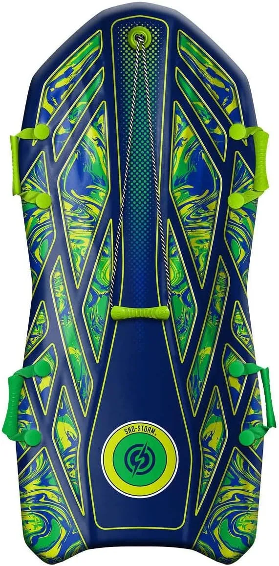 50" Vipernex Snow Sled Lightweight Glide Smoothly Ready to Ship, 2 Seater - Lime