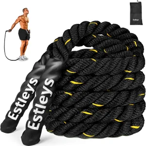 5lb Weighted Jump Rope for Men and Women, Adult Heavy Skipping Rope, Heavy Jump Ropes for Home Workout, Weight Loss, Shaping Body, Total Body Workout Equipment