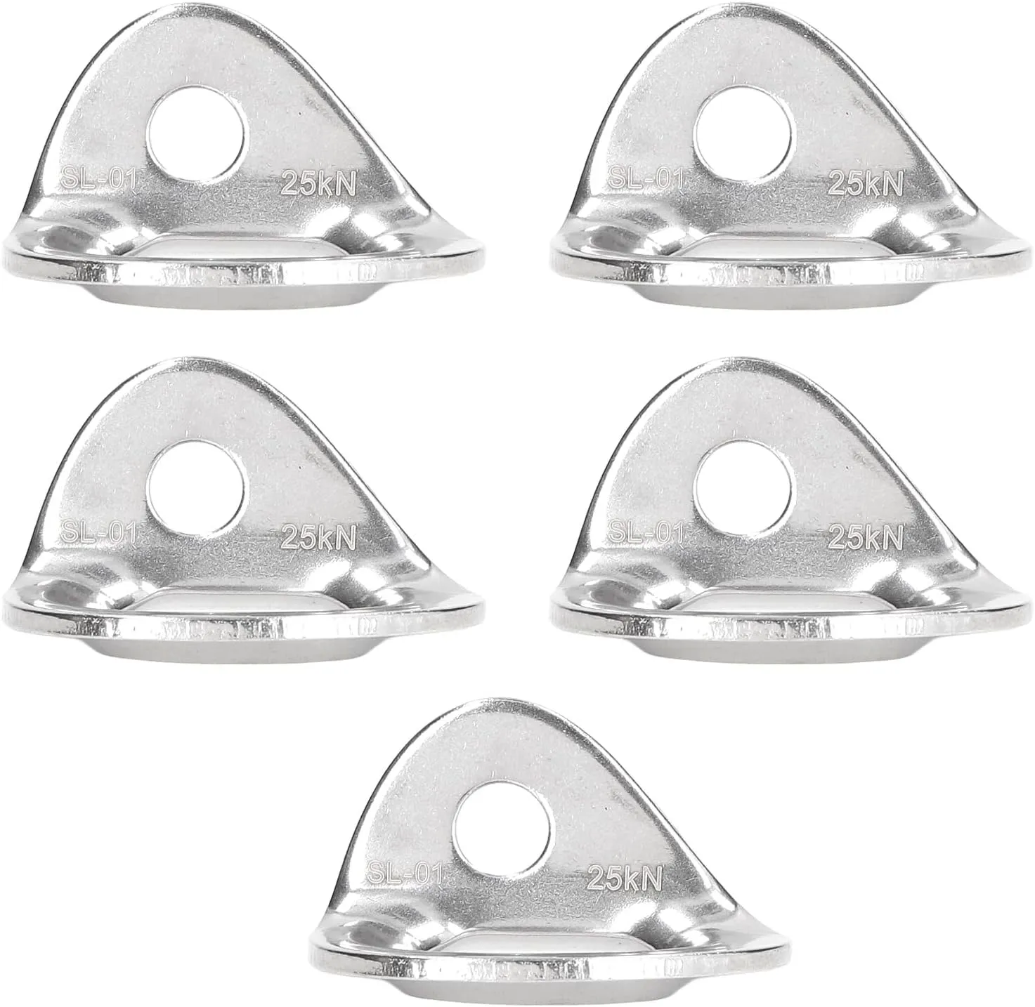 5PCS Climbing Anchor 316 Stainless Steel Climbing Bracket for Abseiling Work in the Air