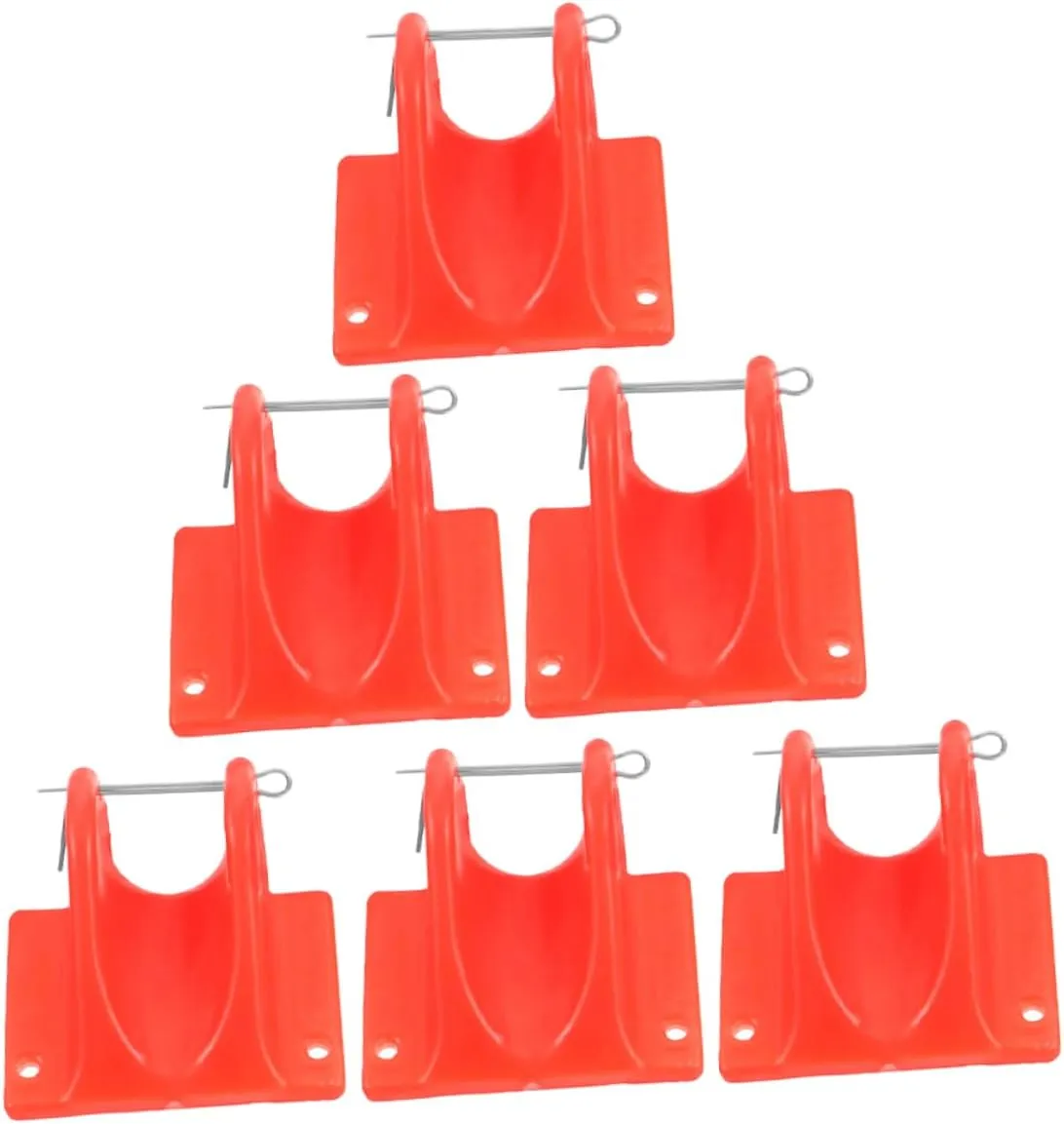 6 Pack Rock Climbing Rope Protectors Easy to -Resistant for Downhill Climbing Mountaineering Safety Gear