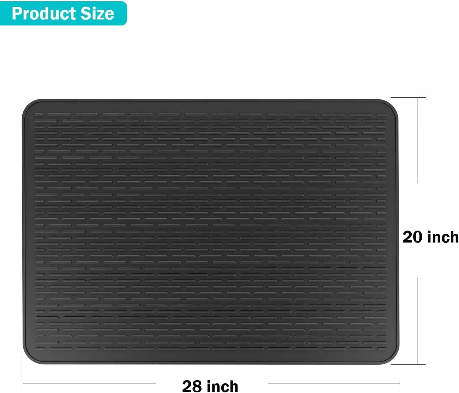 71X50Cm Black Silicone Stove Top Cover, Hob Covers for Electric Cookers, Induction Hob Protector Mat for Ceramic Hob, Heat Resistant Glass Top Cover