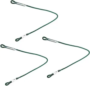 8mm (5/16") Prusik Swen Eye-to-Eye Pre-Sewn 30 inch / 45 inch Climbing Utility Cord Multipurpose for Outdoor Climbing Arborist Mountaineering Rope Black | 30 inch | Pack of 3