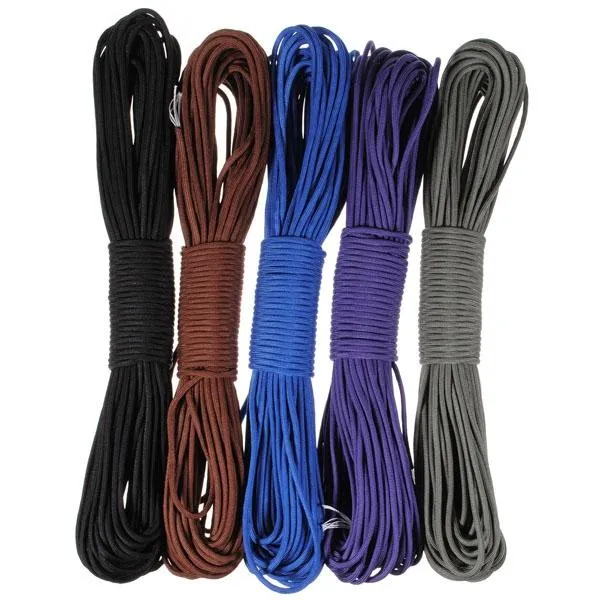 8mm Wide 10m Outdoor Nylon Rope Desert Parachute Cord Braided Rope Yellow (10m Length)